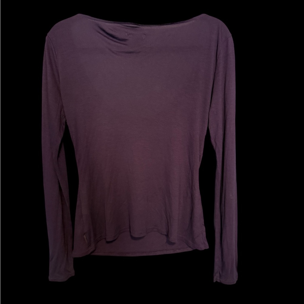 Calvin Klein Purple Embellished Long Sleeve Blouse - Picture 2 of 6